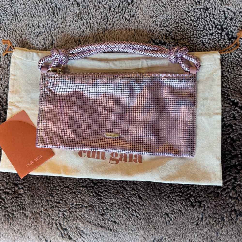 NWT Cult Gaia Hera Nano Shoulder Bag Cameo Pink